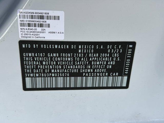 Photo of 2023 Opal White Pearl Volkswagen Jetta