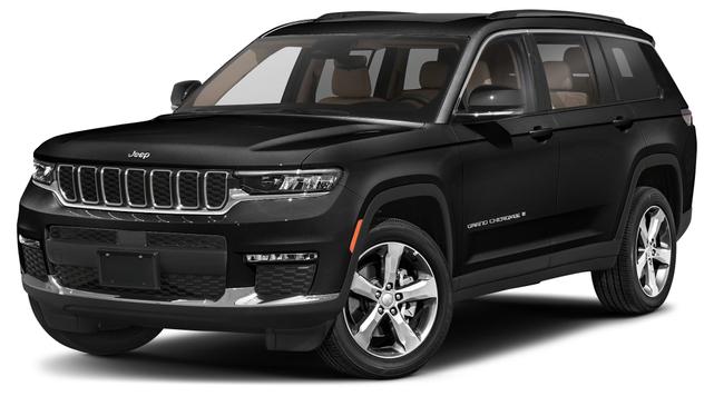 Photo of 2021 Diamond Black Crystal Pearlcoat Jeep Grand Cherokee L