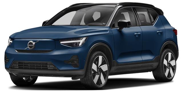 Blue 2025 Volvo EX40