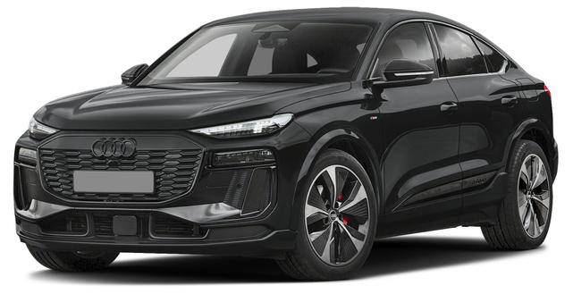 Black 2025 Audi Q6 e-tron Sportback
