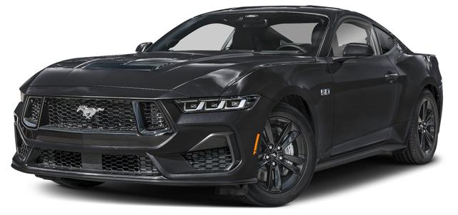 Photo of 2025 Shadow Black Ford Mustang