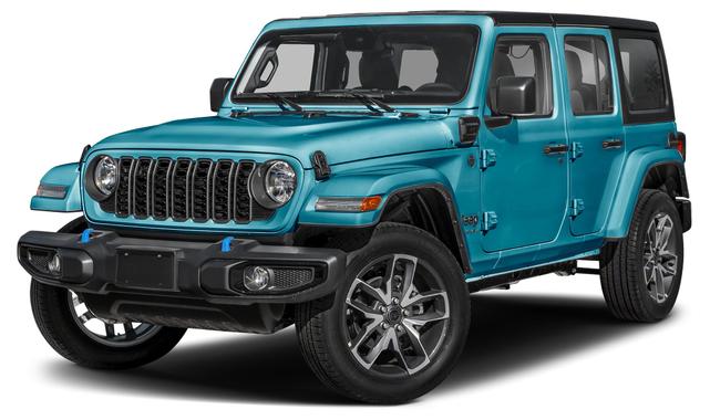 Blue 2024 Jeep Wrangler 4xe