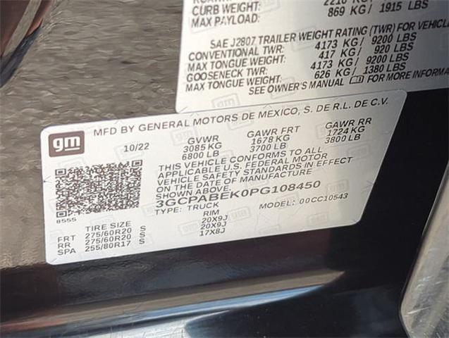 Photo of 2023 Black Chevrolet Silverado 1500
