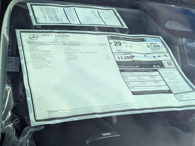 Photo of 2025 Polar White Mercedes-Benz C-Class