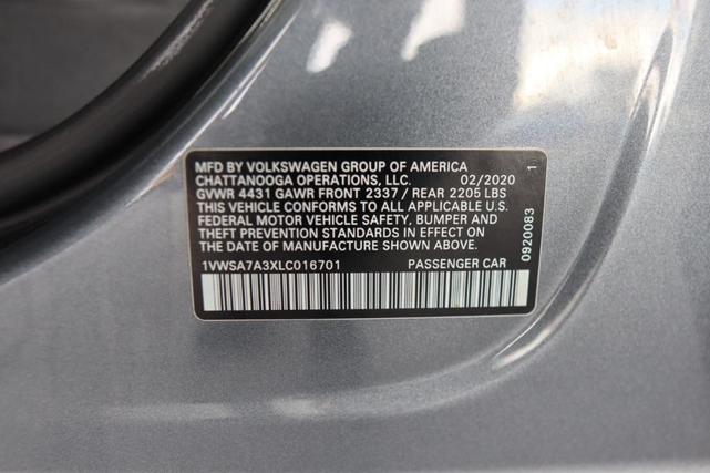 Photo of 2020 Platinum Gray Metallic Volkswagen Passat