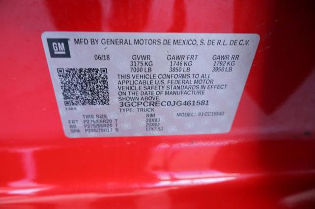 Photo of 2018 Red Chevrolet Silverado 1500