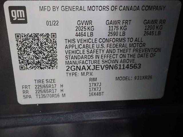 Photo of 2022 Iron Gray Metallic Chevrolet Equinox