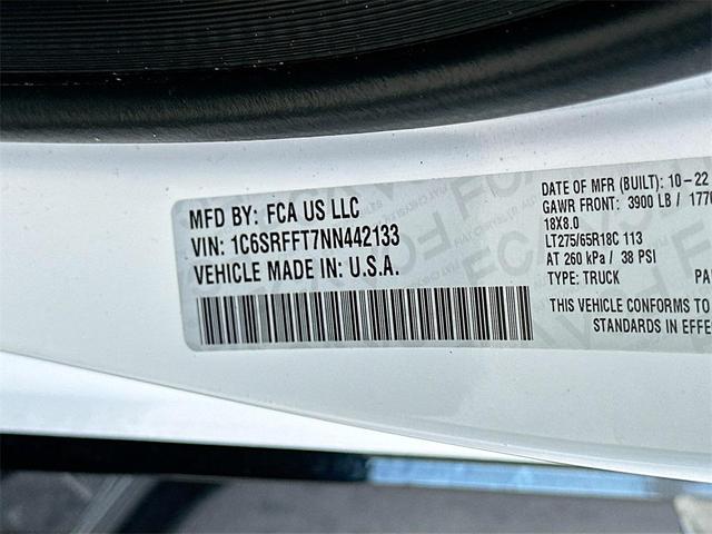 Photo of 2022 Bright White Clearcoat RAM 1500