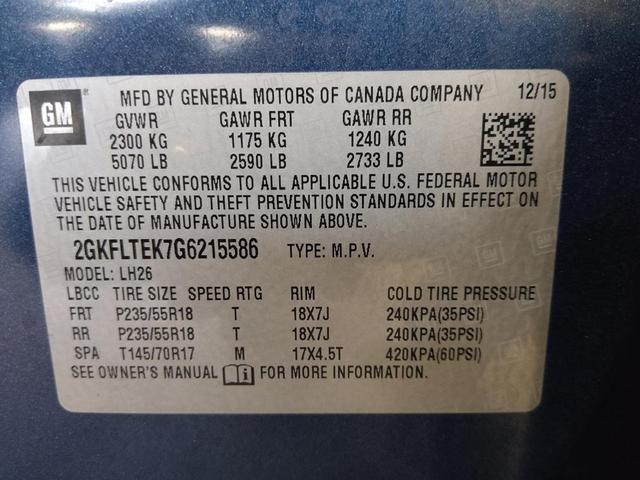 Photo of 2016 Slate Blue Metallic GMC Terrain
