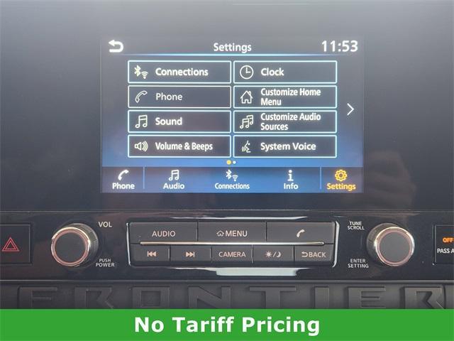 Photo of 2025 Glacier White Nissan Frontier