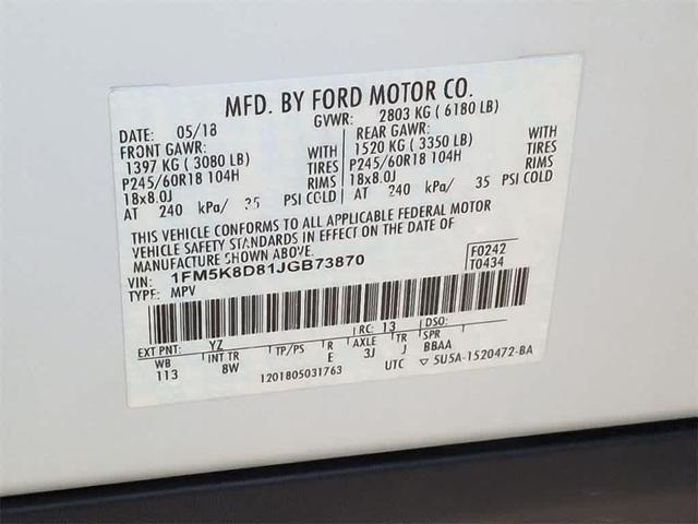 Photo of 2018 Oxford White Ford Explorer