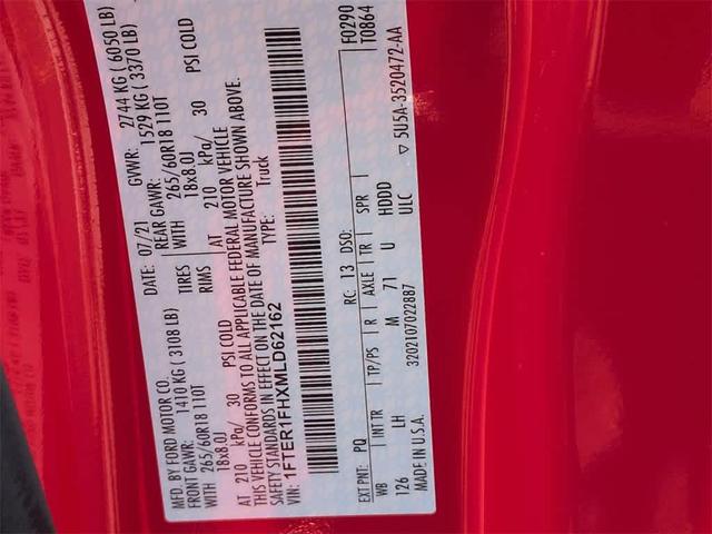 Photo of 2021 Race Red Ford Ranger