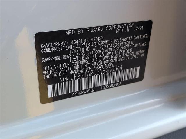 Photo of 2022 Crystal White Pearl Subaru Crosstrek