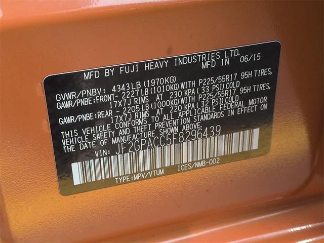 Photo of 2015 Tangerine Orange Pearl Subaru XV Crosstrek
