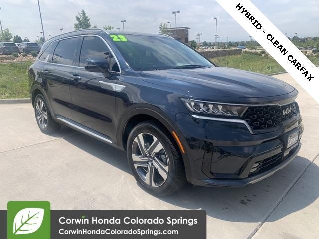 Photo of 2023 Gravity Blue Kia Sorento Hybrid