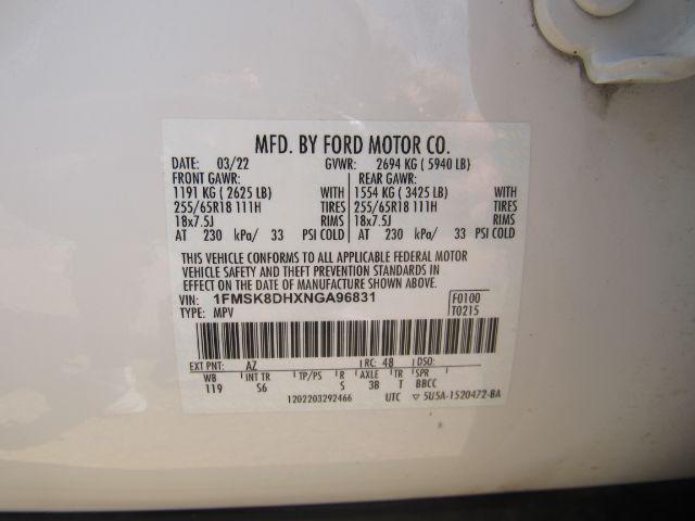 Photo of 2022 Star White Metallic Tri-Coat Ford Explorer