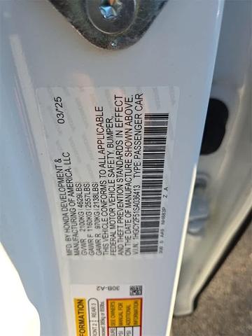 Photo of 2025 Platinum White Pearl Honda Accord Hybrid