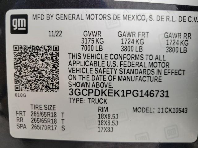 Photo of 2023 Dark Ash Metallic Chevrolet Silverado 1500