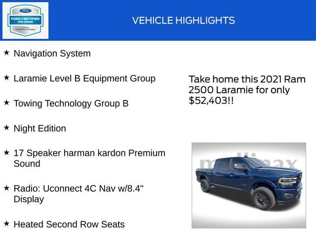 Photo of 2021 Patriot Blue Pearlcoat RAM 2500