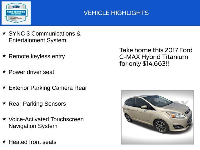 Photo of 2017 White Gold Metallic Ford C-Max Hybrid