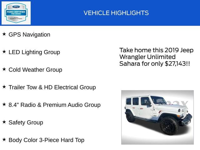 Photo of 2019 Bright White Clearcoat Jeep Wrangler Unlimited