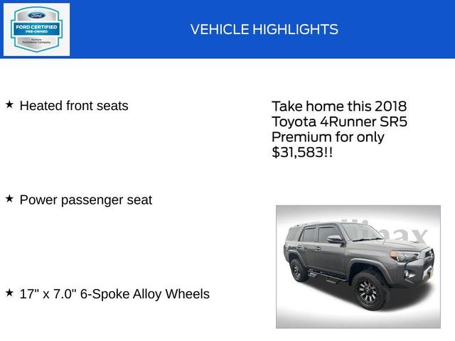 Photo of 2018 Magnetic Gray Metallic Toyota 4Runner
