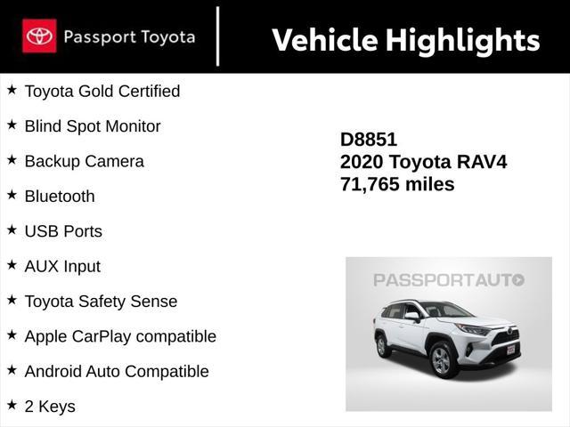 Photo of 2020 Super White Toyota RAV4