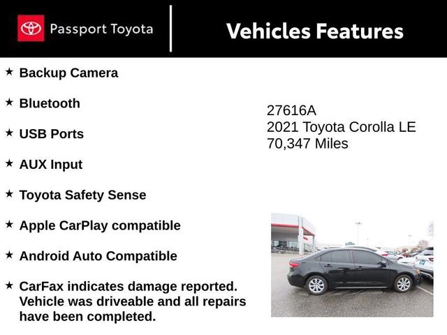 Photo of 2021 Black Sand Pearl Toyota Corolla