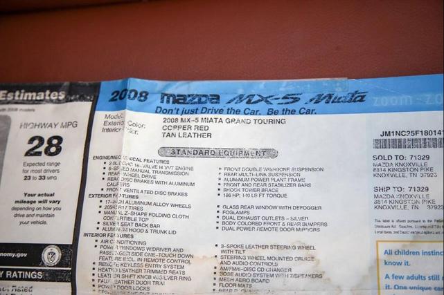 Photo of 2008 Copper Red Mazda MX-5 Miata