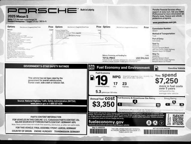 Photo of 2025 Black Porsche Macan