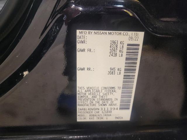 Photo of 2023 Super Black Nissan Altima