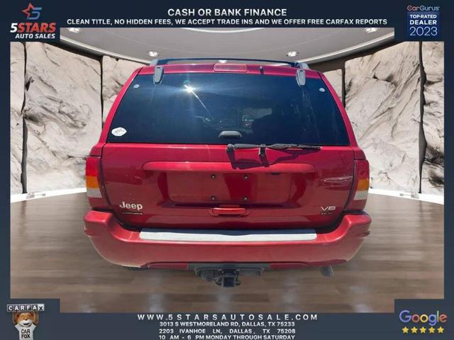 Photo of 2004 Red Jeep Grand Cherokee