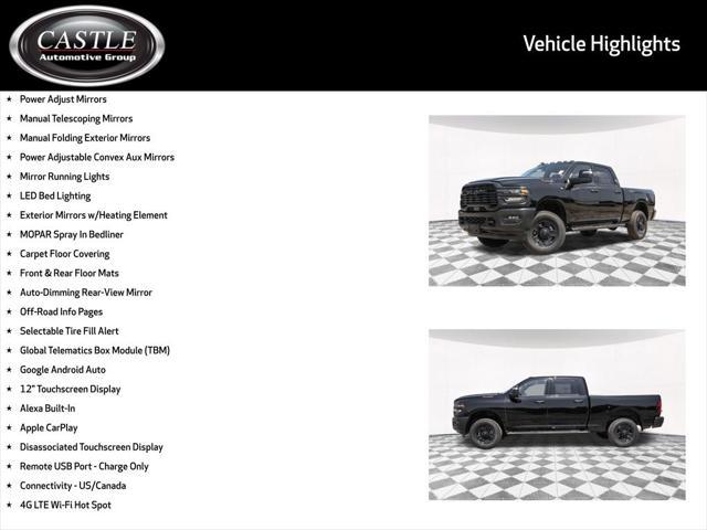 Photo of 2025 Diamond Black Crystal Pearlcoat RAM 2500