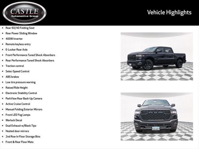 Photo of 2025 Diamond Black Crystal Pearlcoat RAM 1500