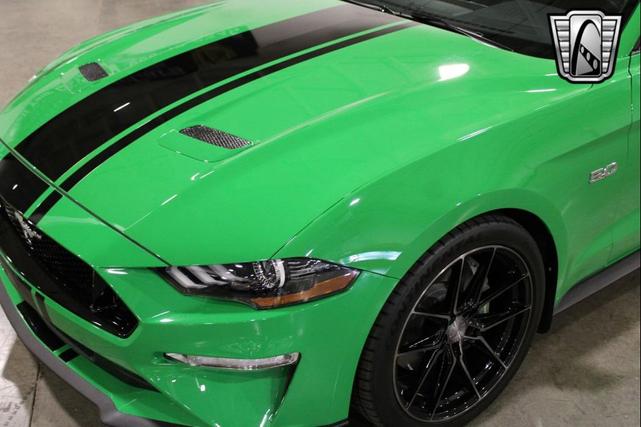 Photo of 2019 Green/Black Stripe Ford Mustang