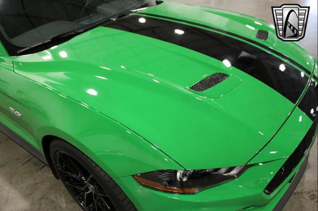 Photo of 2019 Green/Black Stripe Ford Mustang