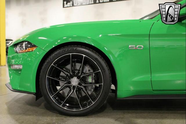 Photo of 2019 Green/Black Stripe Ford Mustang
