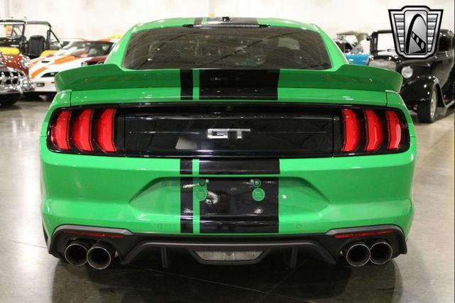 Photo of 2019 Green/Black Stripe Ford Mustang
