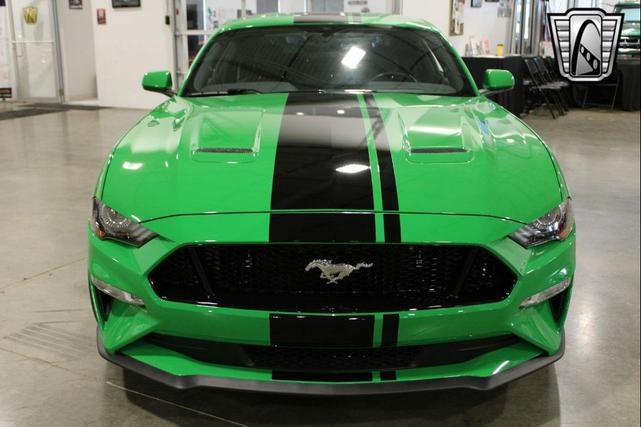 Photo of 2019 Green/Black Stripe Ford Mustang