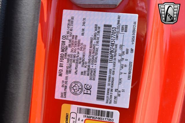 Photo of 2019 Red Ford Mustang