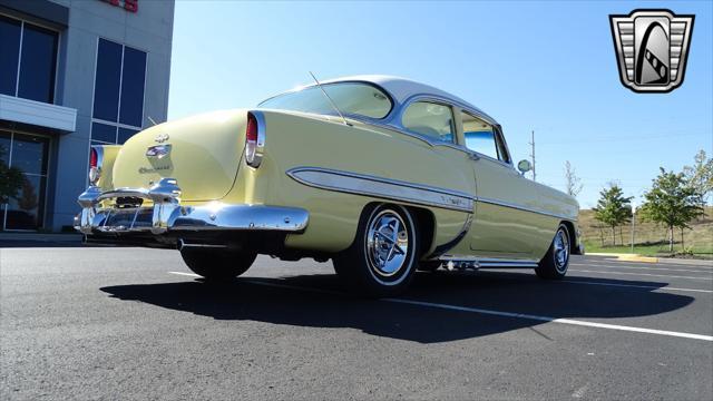 Photo of 1954 Yellow/White Chevrolet Bel Air