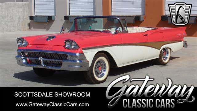 Photo of 1958 Custom Pink Coral/ Colonial White Ford Fairlane 500