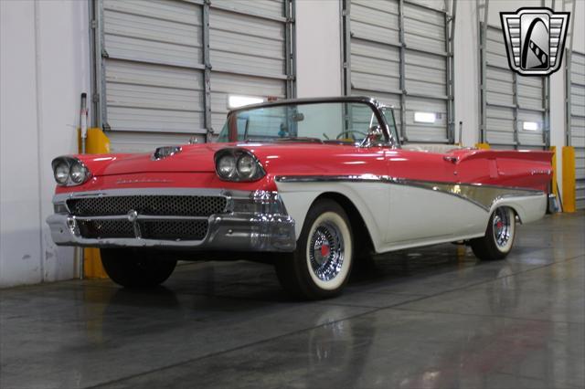 Photo of 1958 Custom Pink Coral/ Colonial White Ford Fairlane 500