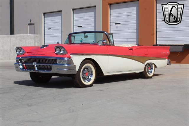 Photo of 1958 Custom Pink Coral/ Colonial White Ford Fairlane 500