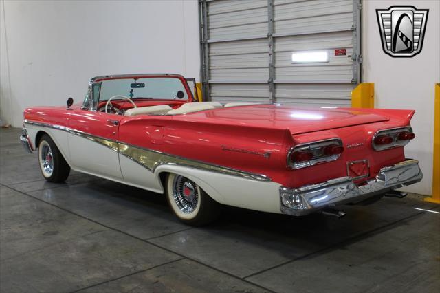 Photo of 1958 Custom Pink Coral/ Colonial White Ford Fairlane 500