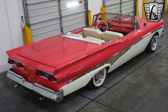 Photo of 1958 Custom Pink Coral/ Colonial White Ford Fairlane 500