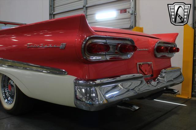 Photo of 1958 Custom Pink Coral/ Colonial White Ford Fairlane 500