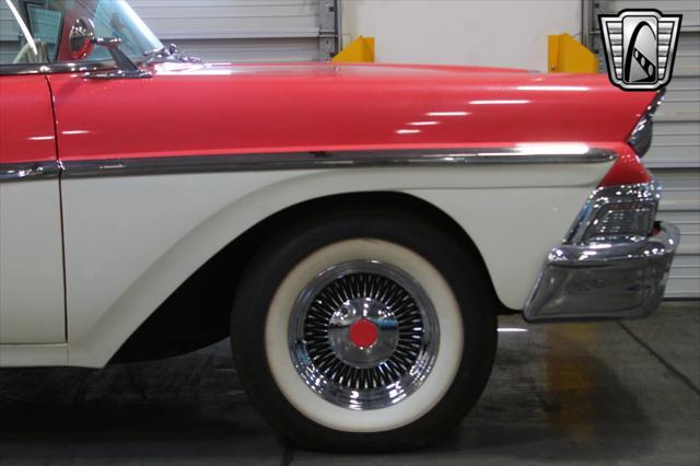 Photo of 1958 Custom Pink Coral/ Colonial White Ford Fairlane 500