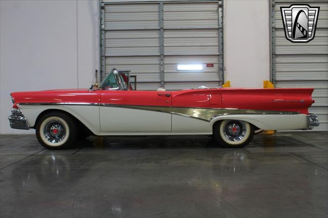 Photo of 1958 Custom Pink Coral/ Colonial White Ford Fairlane 500