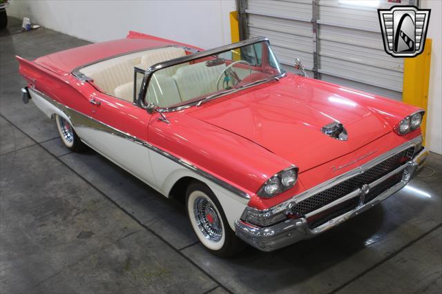 Photo of 1958 Custom Pink Coral/ Colonial White Ford Fairlane 500